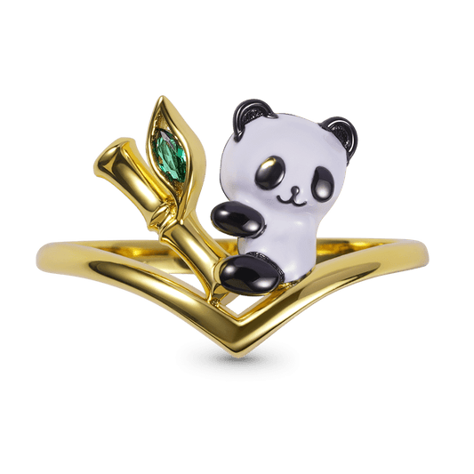 Gnoce "Panda Loves Bamboo" V Ring_1