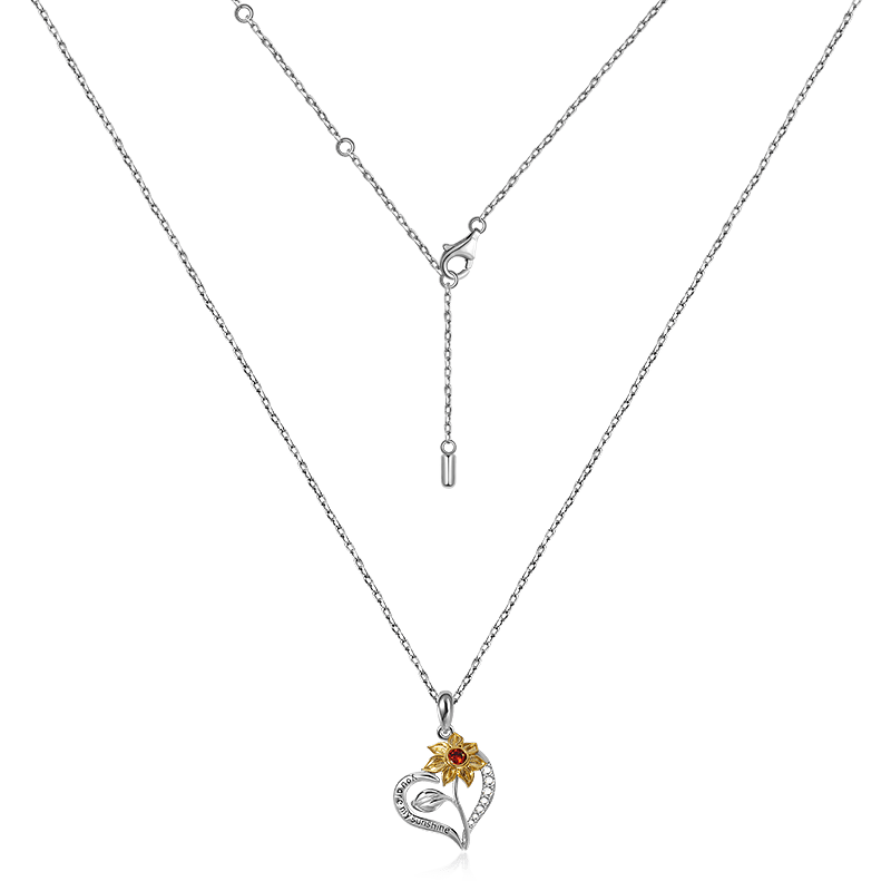 Gnoce Sunflower "You Are My Sunshine" Necklace_3