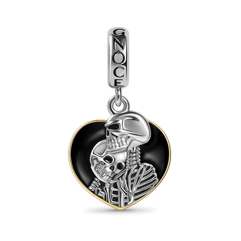 Gnoce Skeleton Couple Heart Frame Charm_1