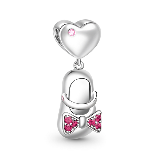 Gnoce Bow Knot Shoe Pendant Platinum-plated Silver Blend_1