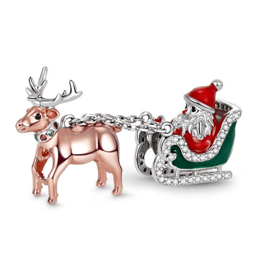 Gnoce Merry Christmas Santa Charm Platinum-plated Silver Blend_1