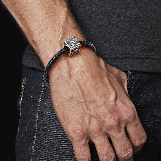 Gnoce Fierce Sharks Men's Vintage Charm Platinum-plated Silver Blend_5