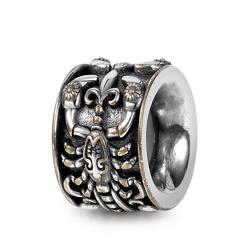 Gnoce Scorpion Men's Vintage Charm Platinum-plated Silver Blend_3