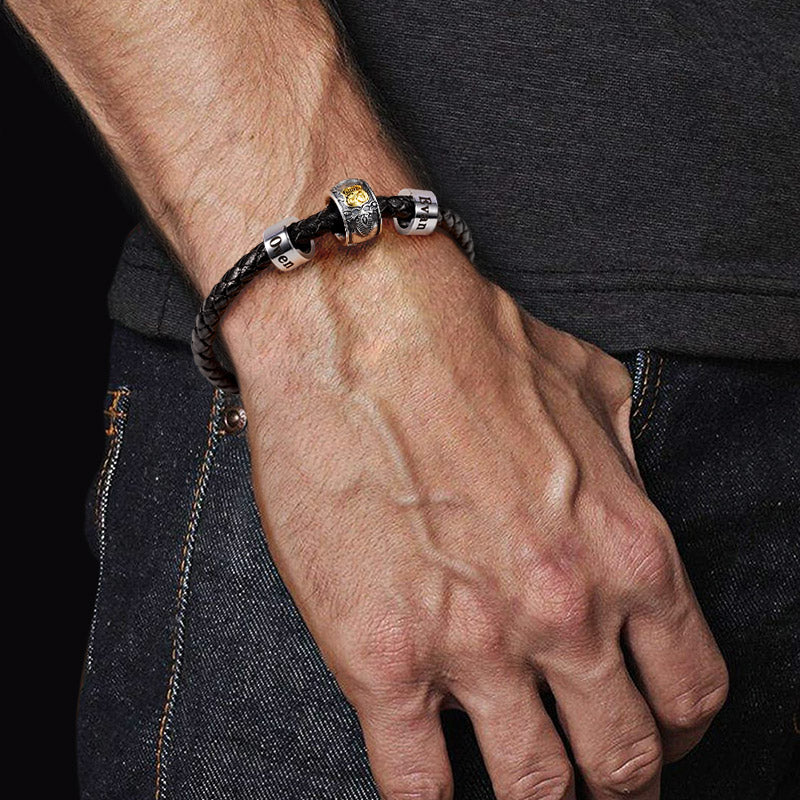 Gnoce Route 66 Vintage & Customized Charm Platinum-plated Silver Blend_3