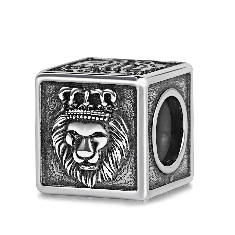 Gnoce Lion Kingdom Vintage & Customized Charm Platinum-plated Silver Blend_2