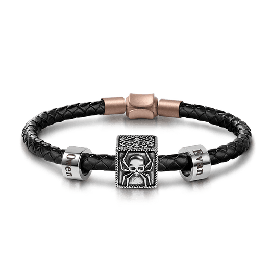 Gnoce Spider Skull Vintage & Customized Charm Platinum-plated Silver Blend_1