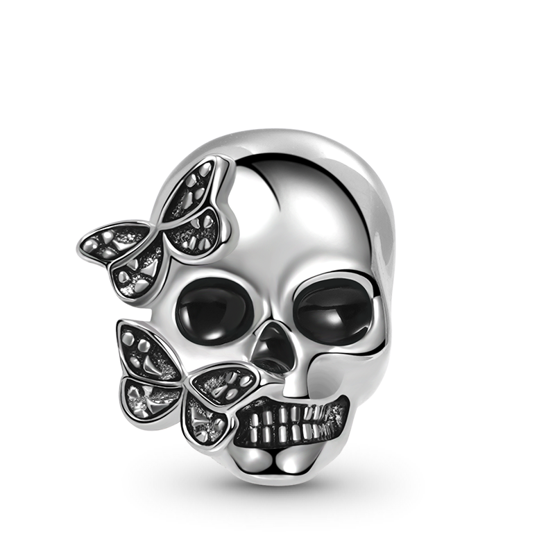 Gnoce Butterfly Skull Charm_1