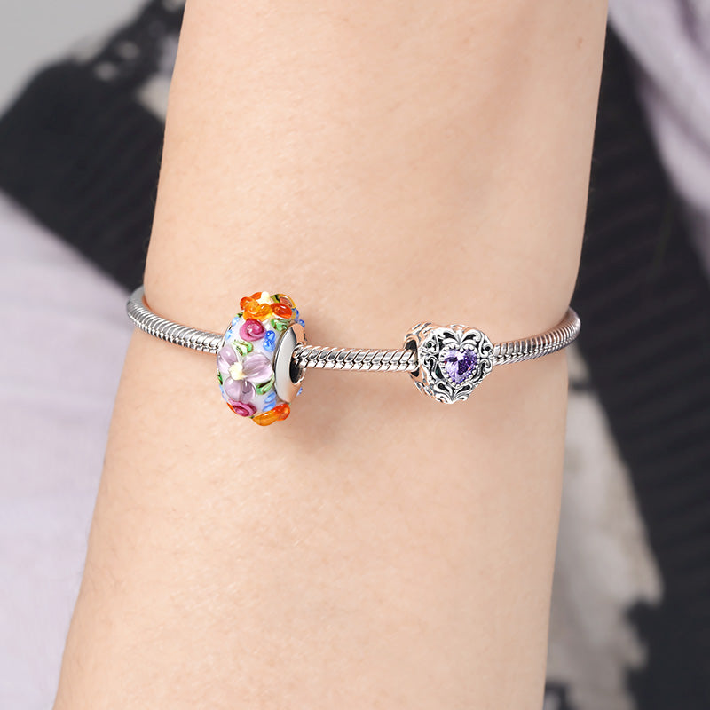 Mysterious Heart Charm Bead 925 Sterling Silver_3