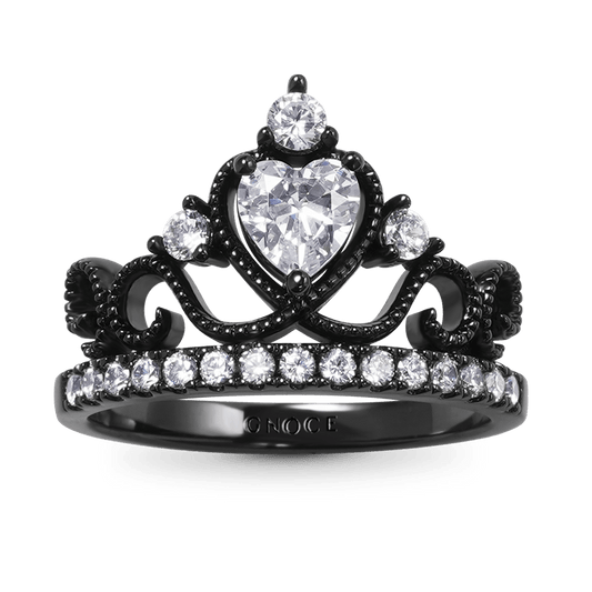 Gnoce Black Crown Fashion Ring_1