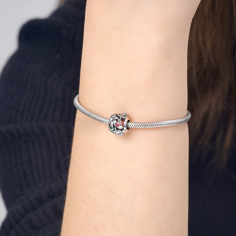 Flower Paradise Charm Bead S925 Sterling Silver_3