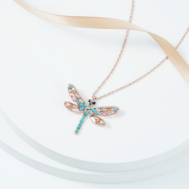 Gnoce Turquoise Dragonfly Necklace_3