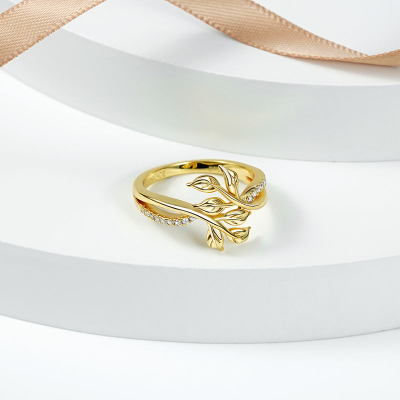 Gnoce Leaf Shape Ring_2