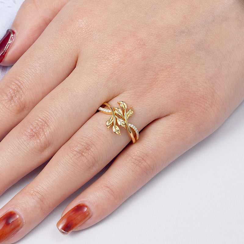 Gnoce Leaf Shape Ring_3