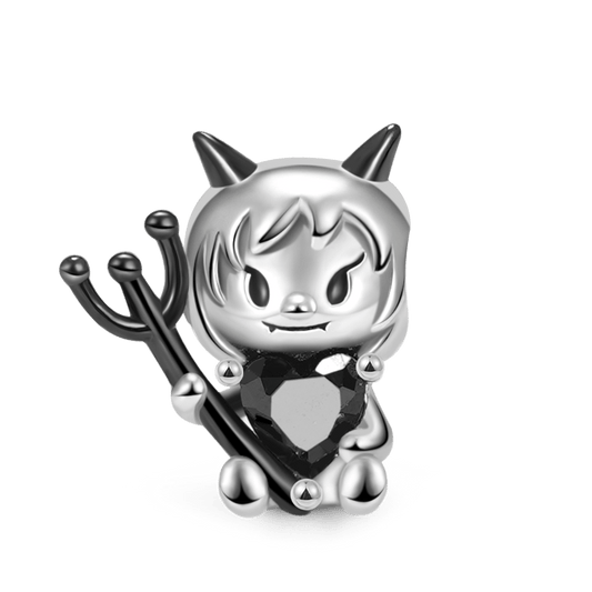 Gnoce Little Devil Embraces Heart Gemstone Charm_1