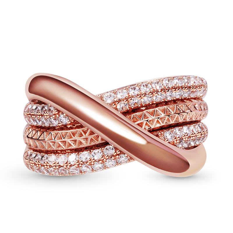 Gnoce Intertwined Band Pave Ring_1