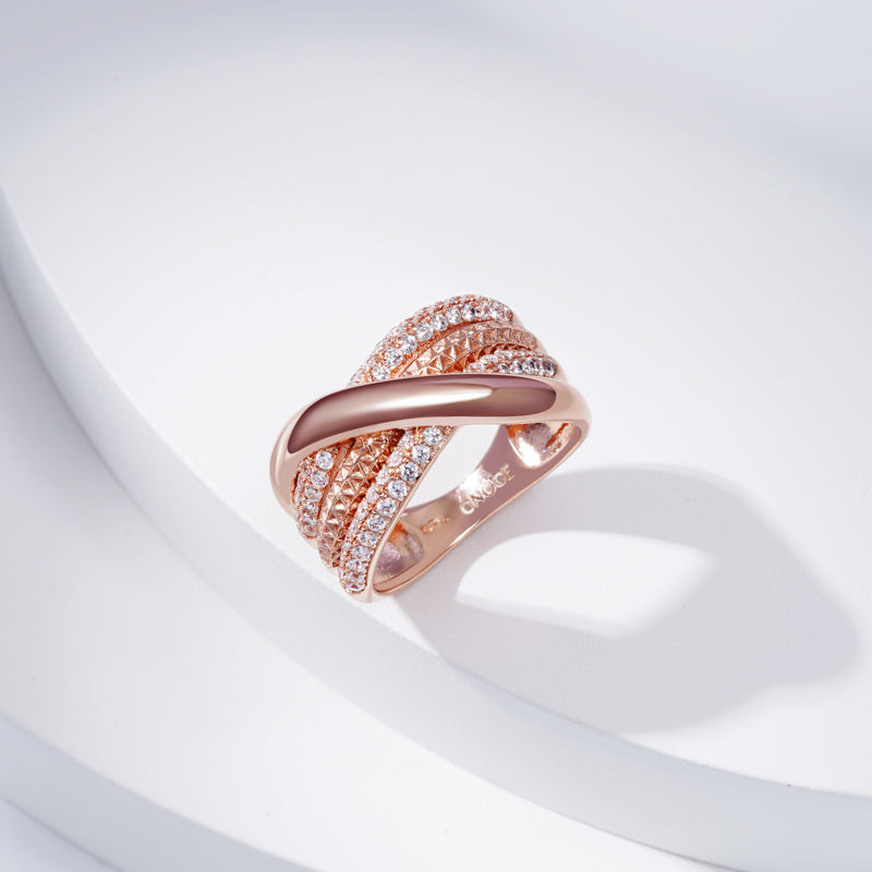 Gnoce Intertwined Band Pave Ring_2