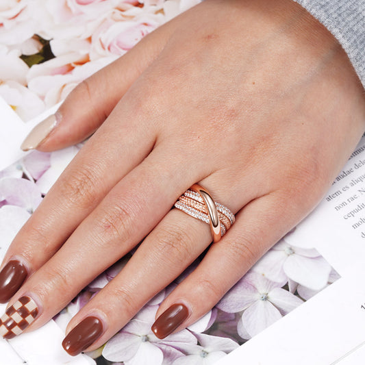 Gnoce Intertwined Band Pave Ring_3