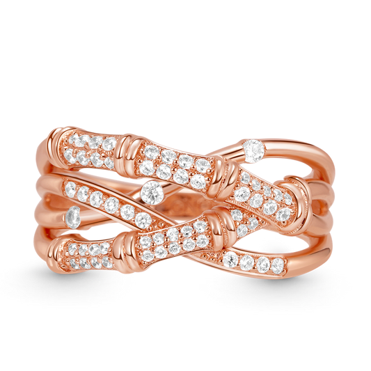 Gnoce Bamboo Intertwined Band Ring_1