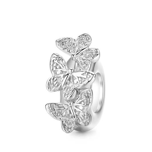 Gnoce Dancing Butterflies Stopper for Charm Bracelets 925 Sterling Silver_1