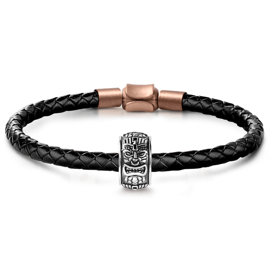 Gnoce Indian Chiefs Men's Vintage Charm Platinum-plated Silver Blend_1