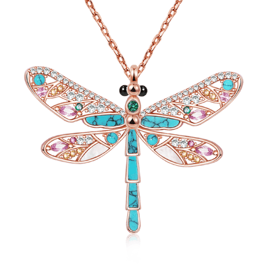 Gnoce Turquoise Dragonfly Necklace_1
