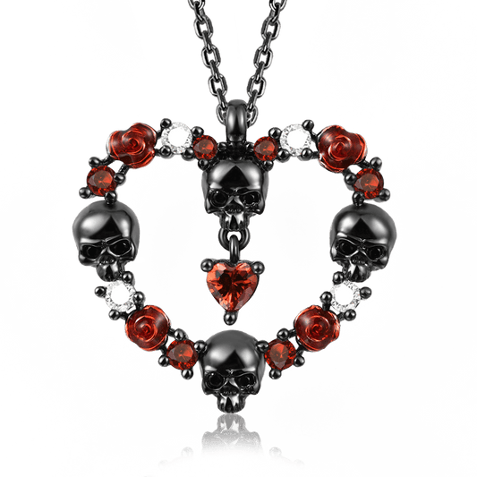 Gnoce Rose Skull Necklace_1