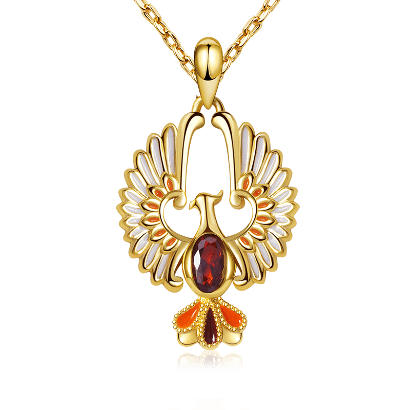 Gnoce Golden Phoenix Necklace_1