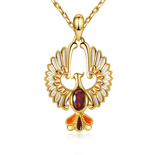 Gnoce Golden Phoenix Necklace_1