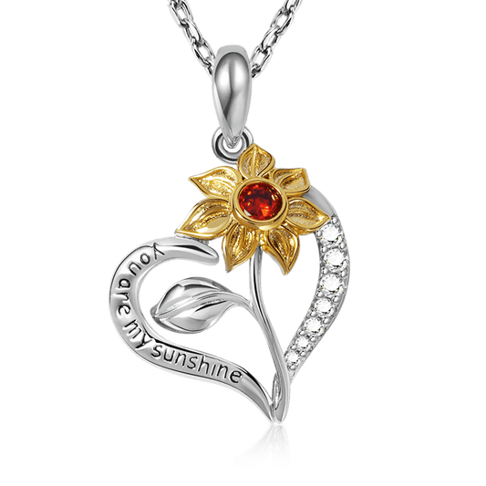 Gnoce Sunflower "You Are My Sunshine" Necklace_1