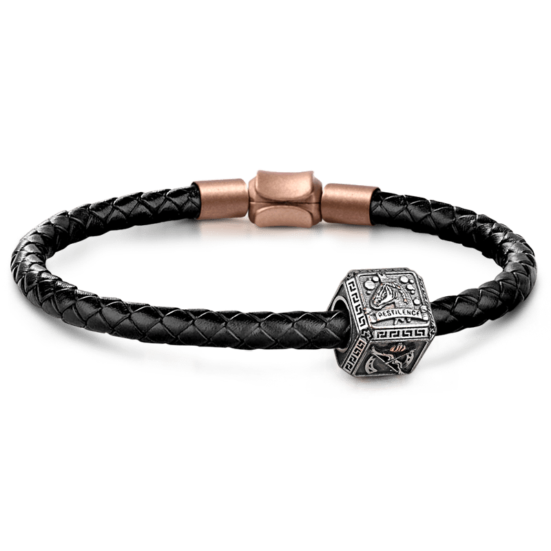 Gnoce Four Horsemen of Apocalypse Men's Charm Platinum-plated Silver Blend_1