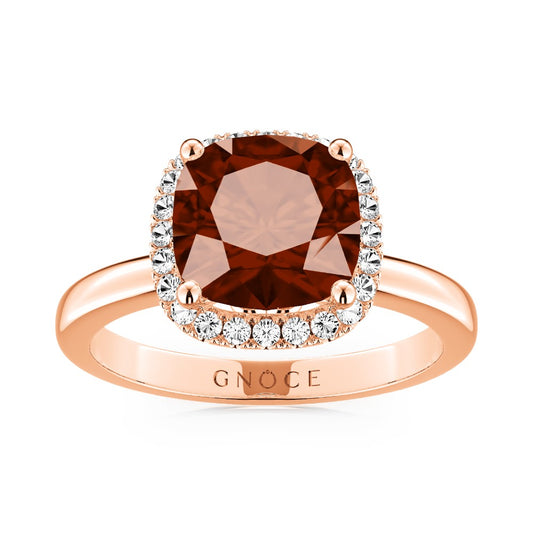 Gnoce Sparkle Square Brown Promise Ring_1