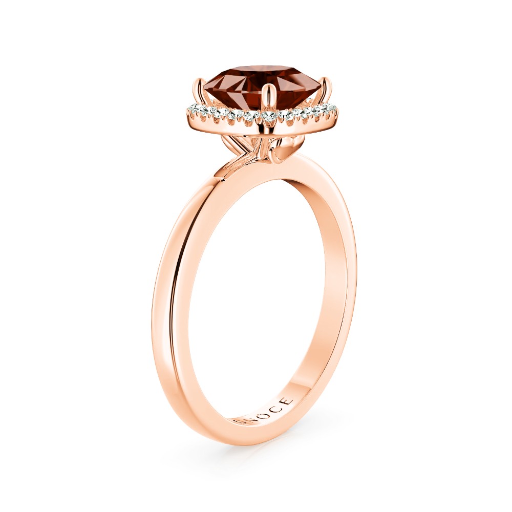 Gnoce Sparkle Square Brown Promise Ring_2