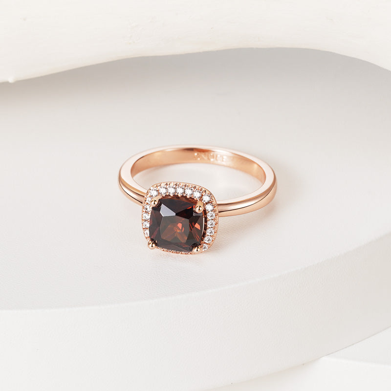 Gnoce Sparkle Square Brown Promise Ring_4