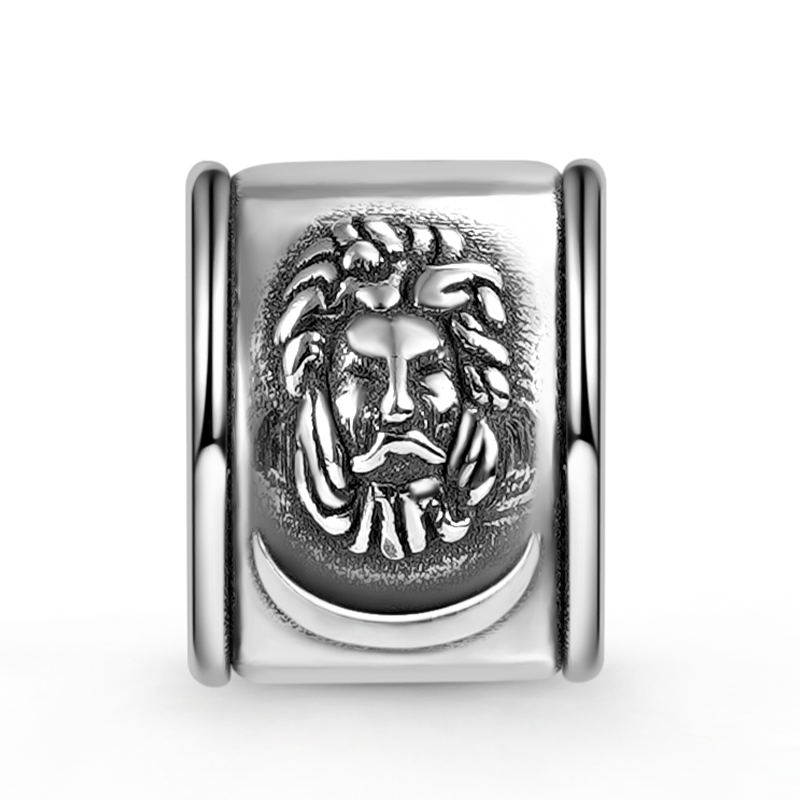Gnoce David & Gloria Giant Men's Charm Platinum-plated Silver Blend_2