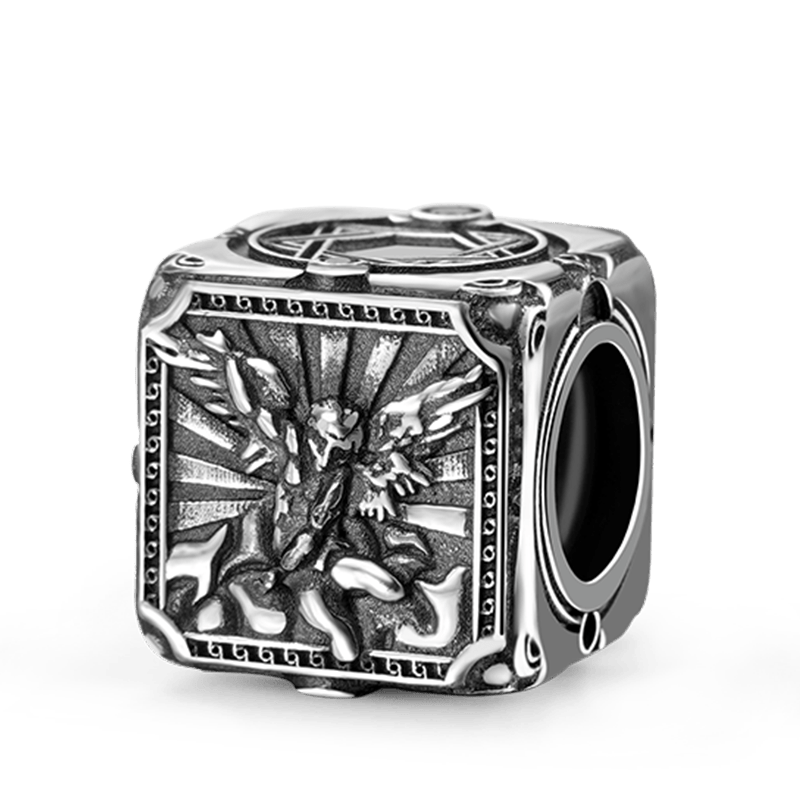 Gnoce Angel of Victory & Customized Charm Platinum-plated Silver Blend_2