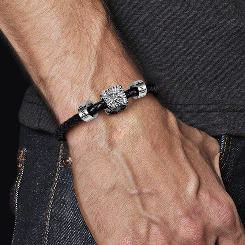 Gnoce Sword and Skeleton & Customized Charm Platinum-plated Silver Blend_7