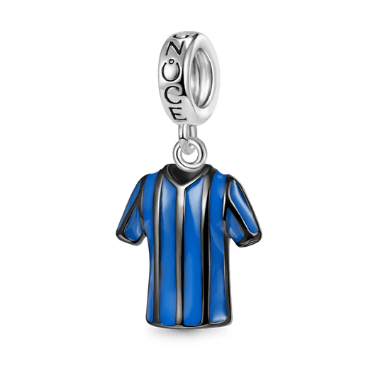 Gnoce Black & Blue Jerseys Charm Platinum-plated Silver Blend_1