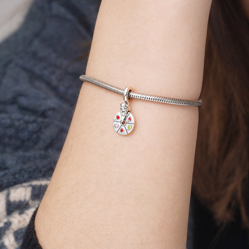 Fruit Turntable Pendant Dangle Charm 925 Sterling Silver_3