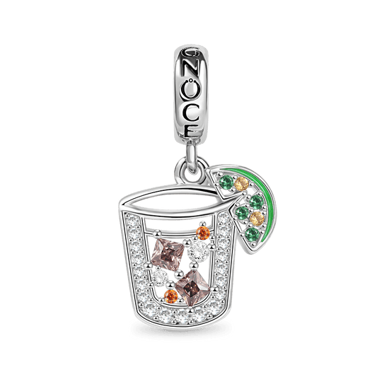 Gnoce Ice Cube Lemon Drink Charm Platinum-plated Silver Blend_1