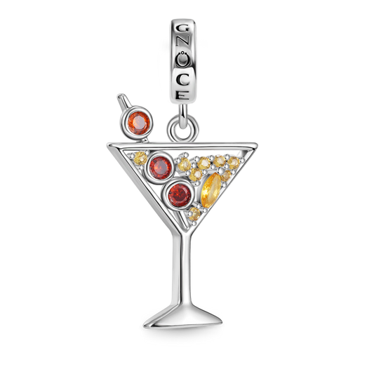 Gnoce Sparkling Cocktail Stemware Charm Platinum-plated Silver Blend_1