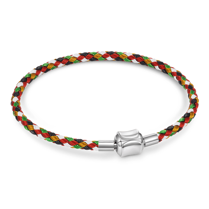 Gnoce Multicolor Basic Bracelet with 2 Pieces of Stoppers_1