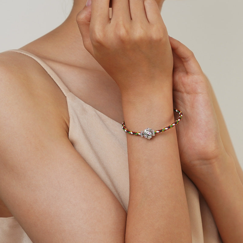 Gnoce Multicolor Basic Bracelet with 2 Pieces of Stoppers_5