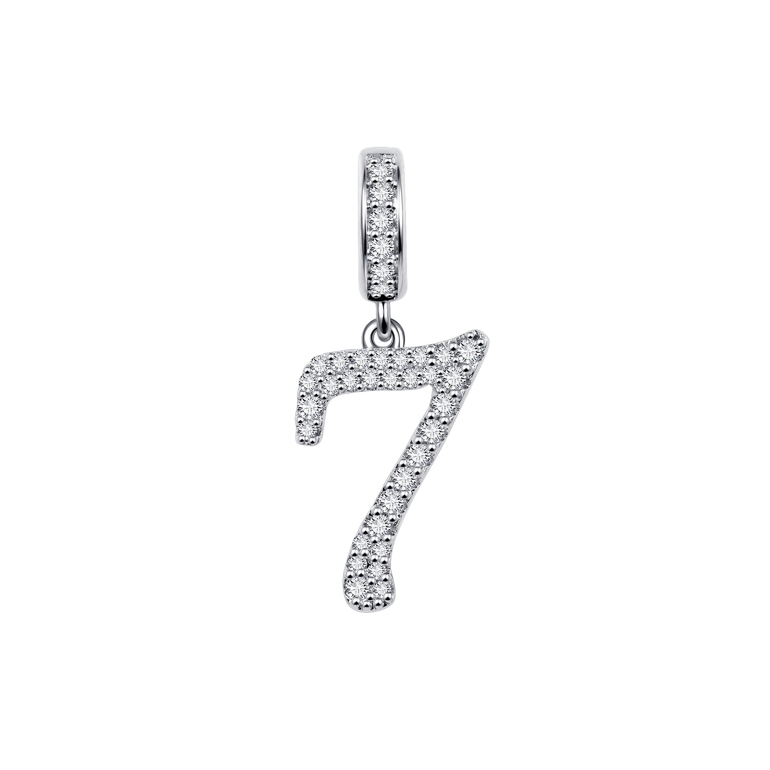 Gnoce "My Lucky Number" Sterling Silver with Cz_1