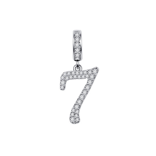 Gnoce "My Lucky Number" Sterling Silver with Cz_1
