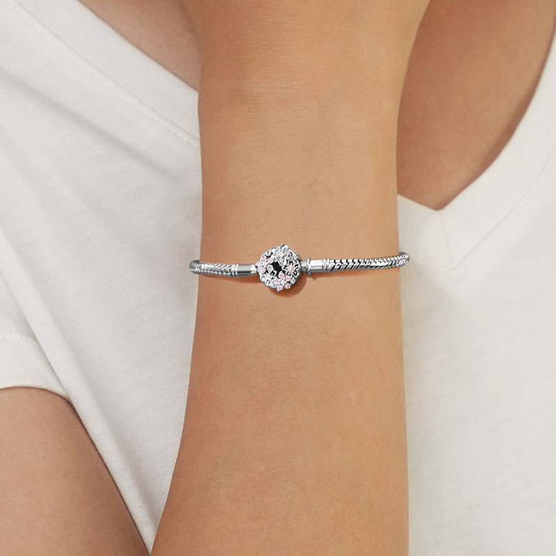 Gnoce Blooming Flowers Basic Snake Chain Bracelet_5
