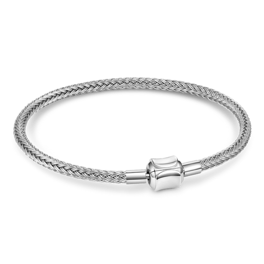 Gnoce Grey Basic Bracelet with 2 Pieces of Stoppers_1