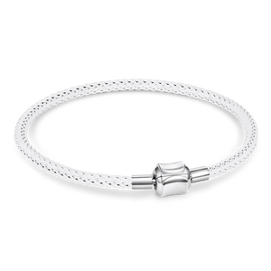 Gnoce White Basic Bracelet with 2 Pieces of Stoppers_1