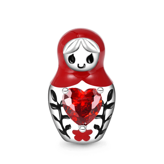 Gnoce Matryoshka Doll Embraces Heart Gem Charm_1
