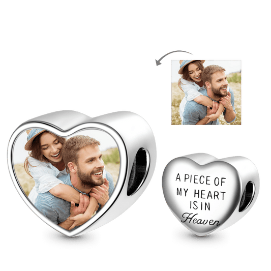 Gnoce Love Forever Heart Personalized Photo Charm_2