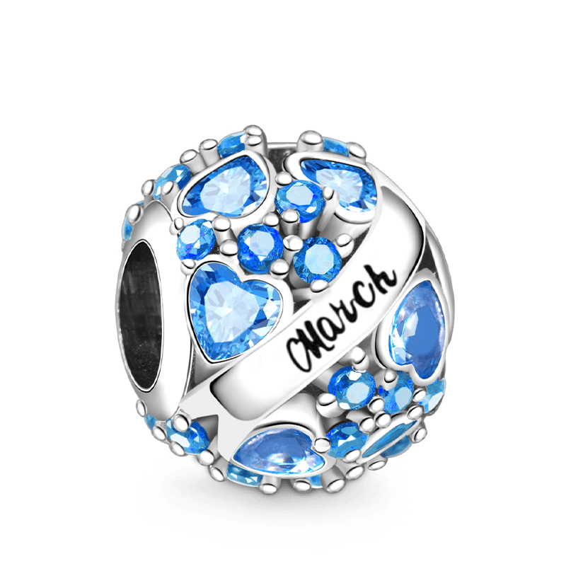 Gnoce Round Birthstone Personalized Charm_1